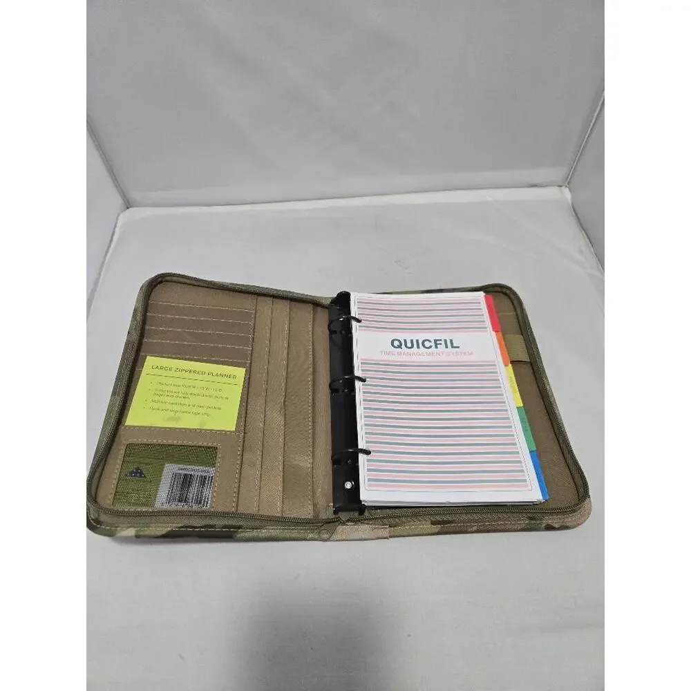 Camo Tactical Daily Weekly Planner - Undated Woodland Organizer
